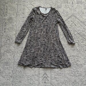 Old Navy Size Small Leopard Long-Sleeved Dress